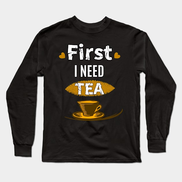 national tea day Long Sleeve T-Shirt by jijo.artist